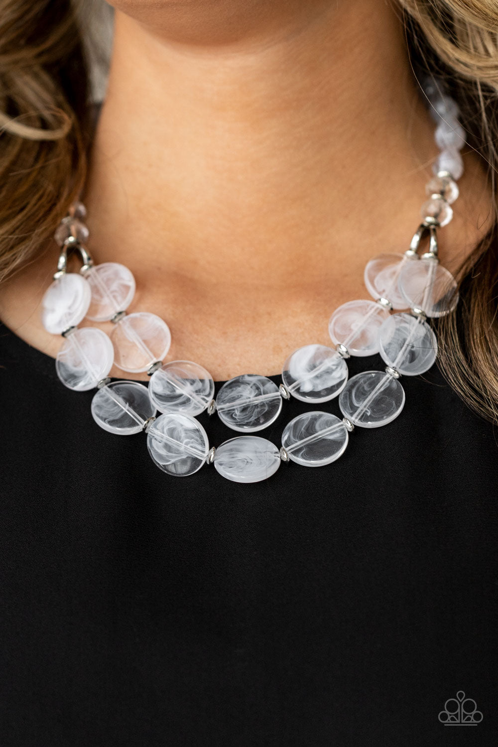 Beach Day Demure - White Necklace