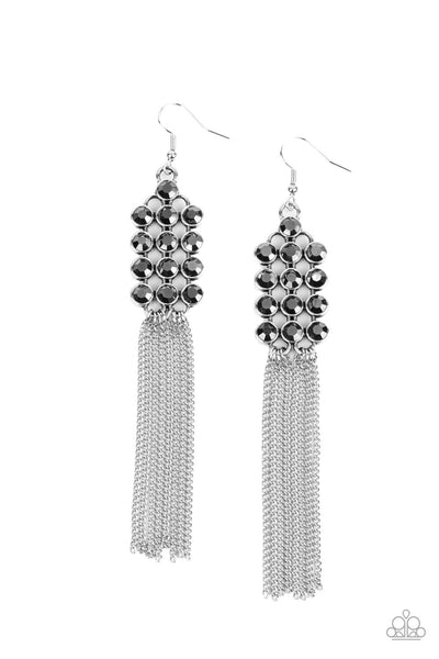 Tasteful Tassel - Silver Earring