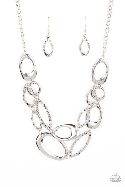 Game OVAL - Silver Necklace