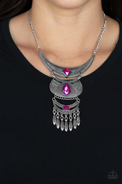 Lunar Enchantment - Pink Necklace