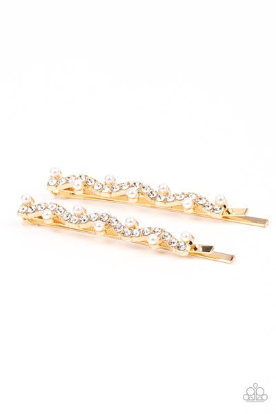 Ballroom Banquet - Gold Hair Clips