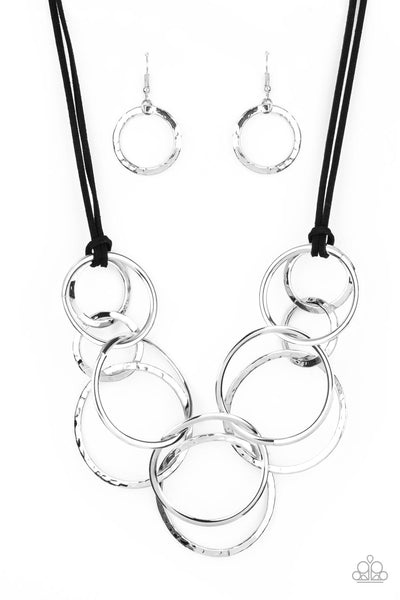 Spiraling Out of COUTURE - Silver Necklace