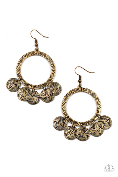 Trinket Tease - Brass Earrings