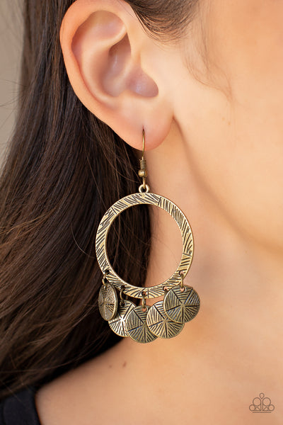 Trinket Tease - Brass Earrings