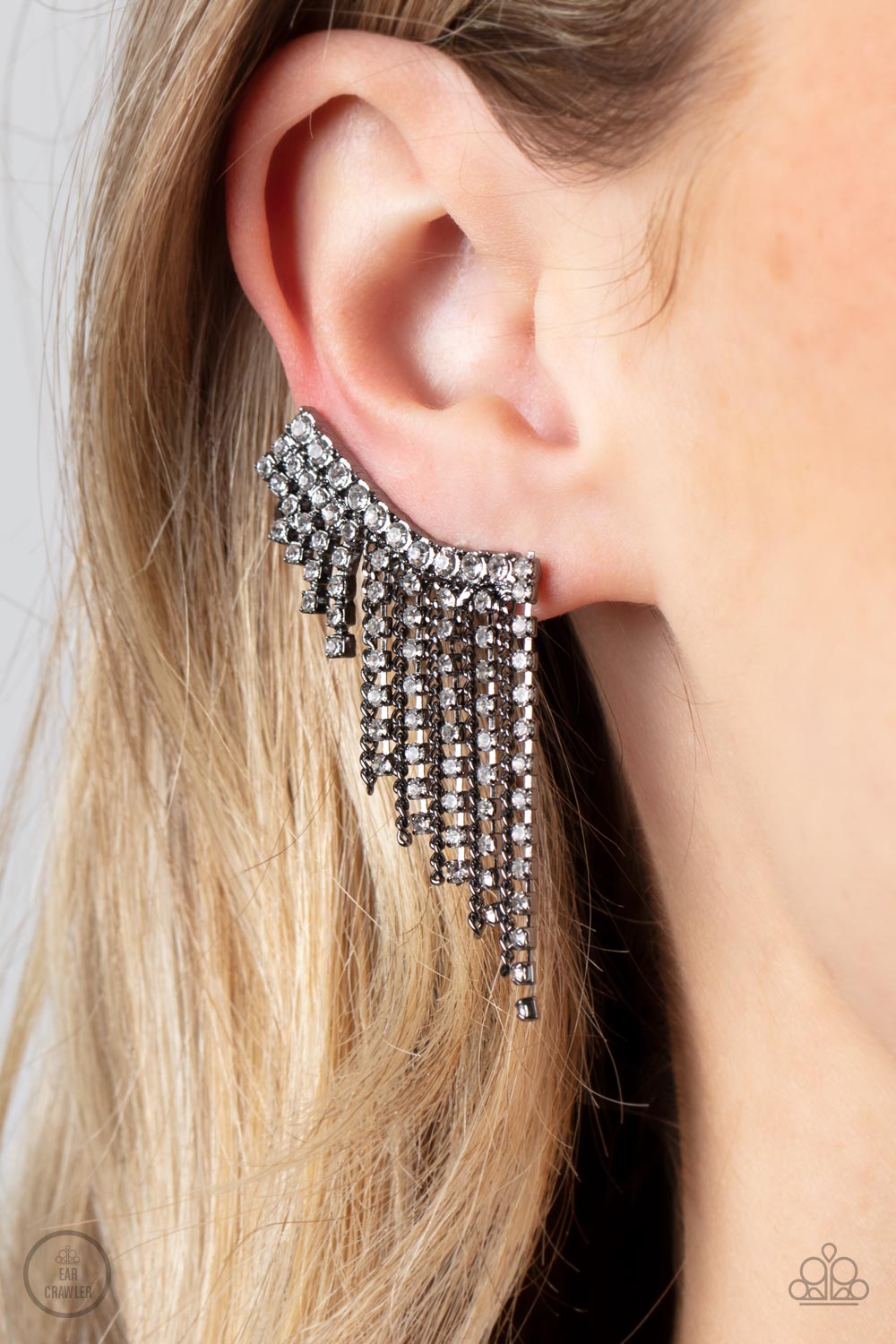 Thunderstruck Sparkle - Black Gunmetal Earrings