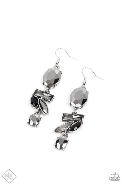 Modern Makeover - Silver Earrings Fashion Fix Nov 2021