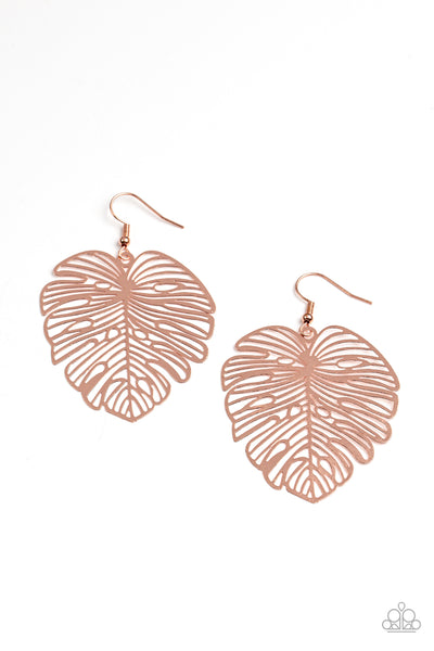 Palm Palmistry - Copper Earrings