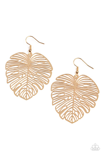 Palm Palmistry - Gold Earrings