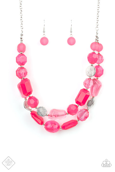 Oceanic Opulence - Pink Necklace Fashion Fix 08/2021