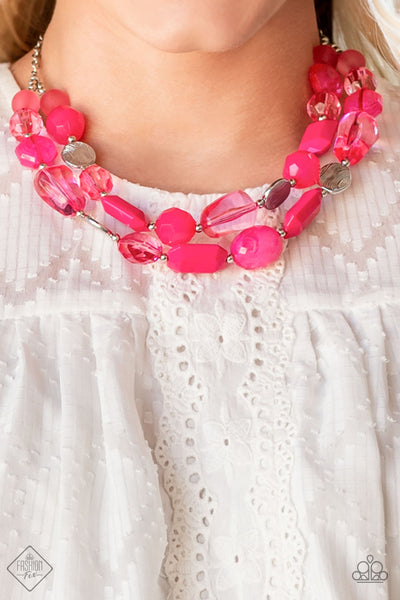 Oceanic Opulence - Pink Necklace Fashion Fix 08/2021