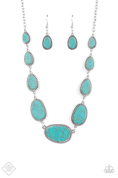 Elemental Eden - Blue Necklace Fashion Fix 8/2021