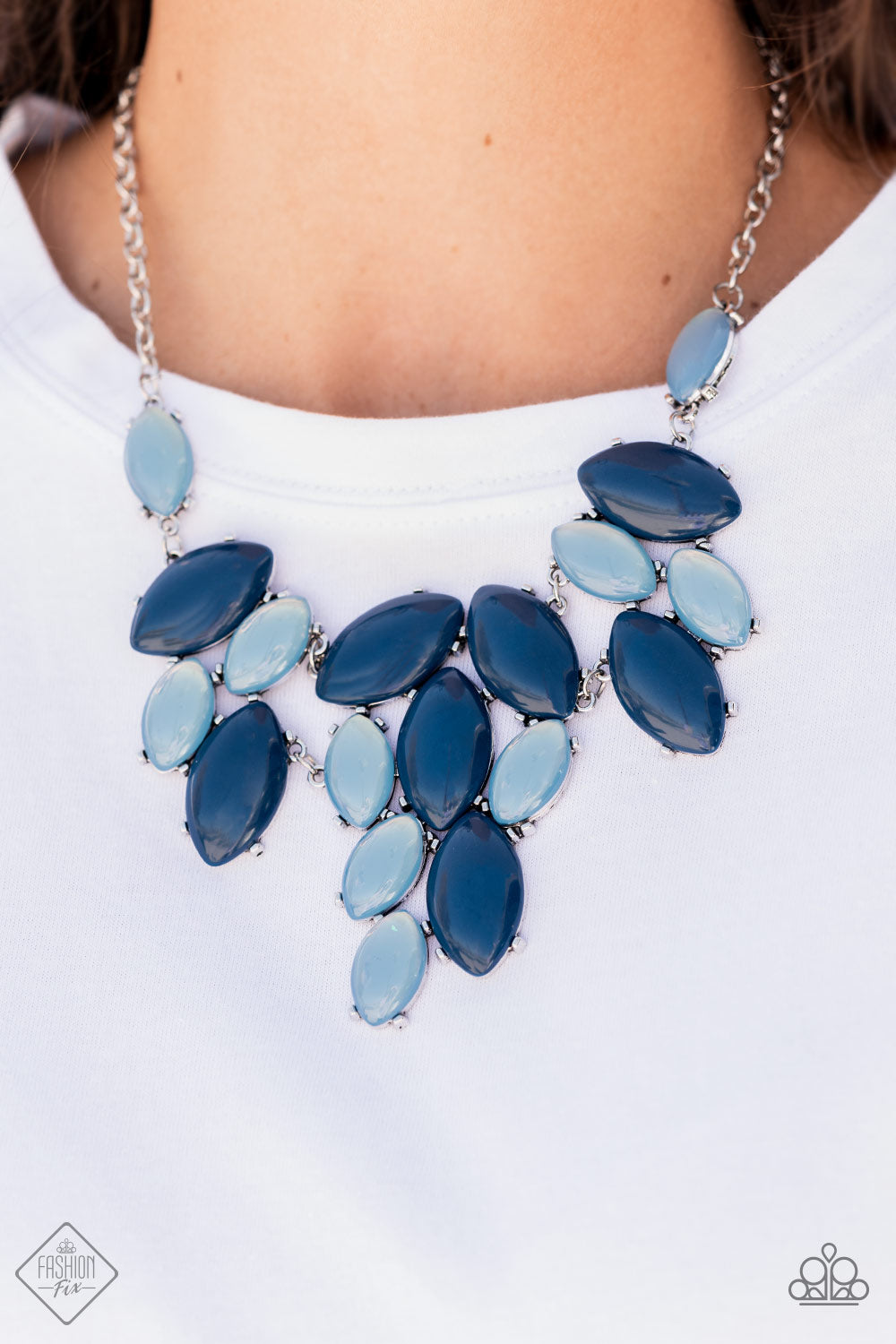 Date Night Nouveau - Blue Necklace Fashion Fix October 2021