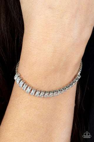 Glitz and Glimmer - White Bracelet