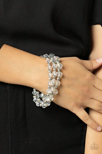 Eiffel Tower Tryst - White Bracelet