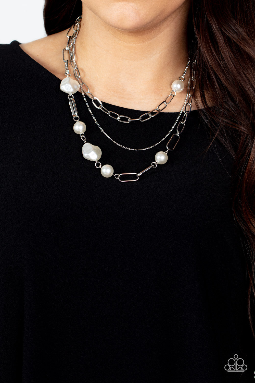 Modern Innovation - White Necklace