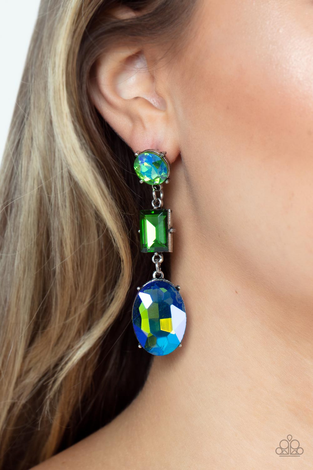 Extra Envious - Green Earrings