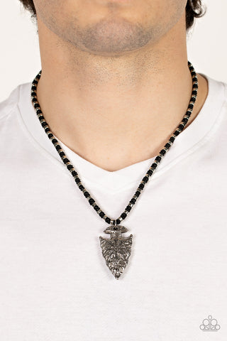 Get Your ARROWHEAD in the Game - Black Urban Necklace