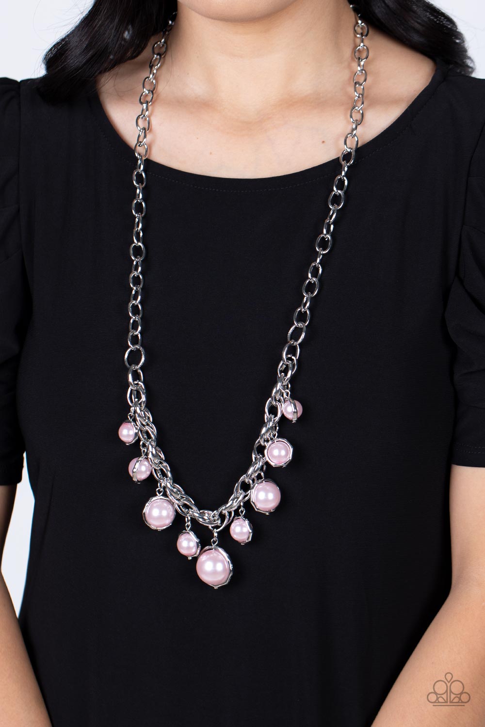 Revolving Refinement - Pink Necklace Pearls