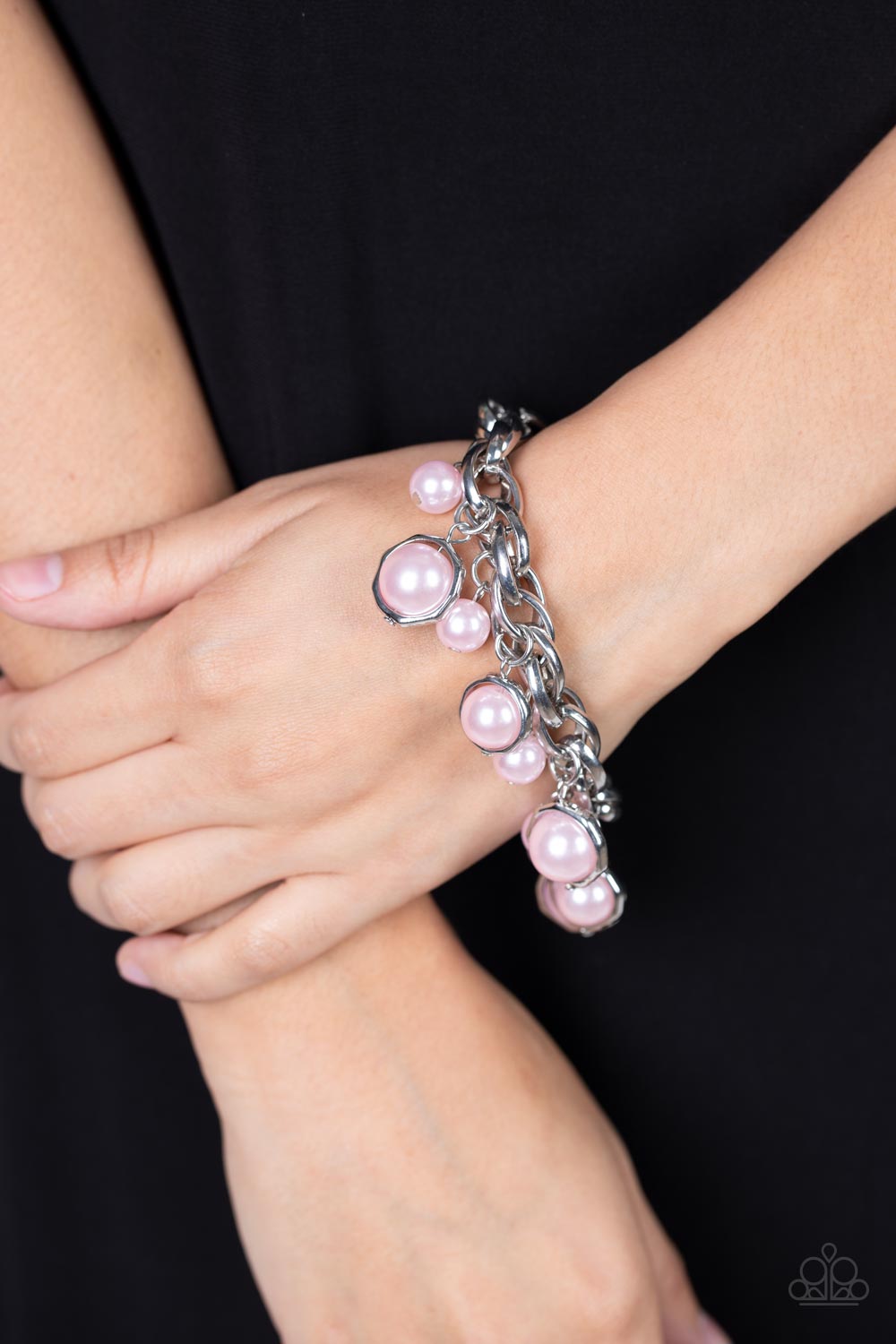 Orbiting Opulence - Pink Bracelet Pearl