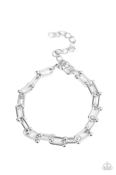 Grunge City - Silver Men Urban Bracelet