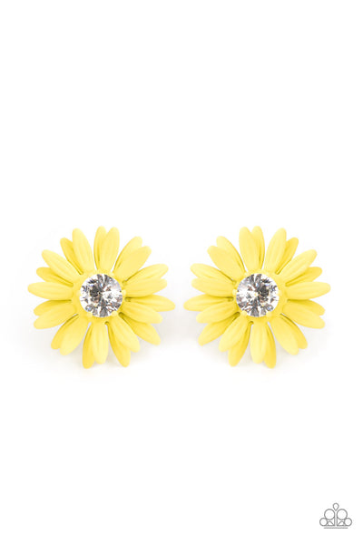 Sunshiny DAIS-y - Yellow Earrings