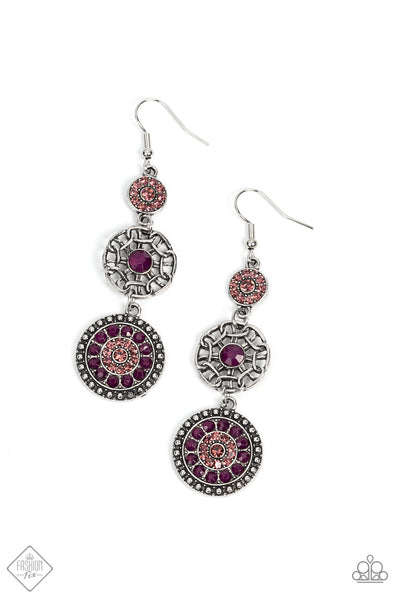 Farmhouse Hustle - Purple Earrings Fashion Fix Nov 2021