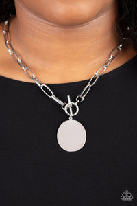 Tag Out - Silver Necklace