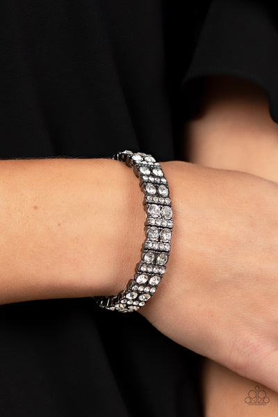 Mic Dropping Drama - Black Gunmetal Bracelet