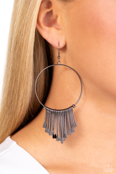 The Little Dipper - Black Gunmetal Earrings