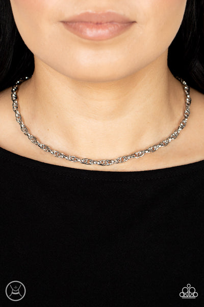 Urban Underdog - Silver Necklace Choker