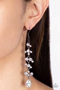 Wedding Day Dazzle - Black Gunmetal Earrings