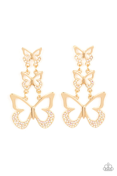 Flamboyant Flutter - Multi Earrings Butterfly