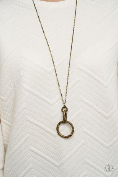 Radiant Ringleader - Brass Necklace