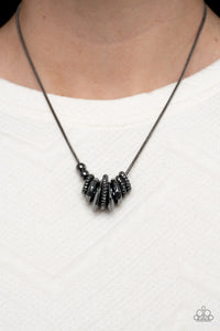 Mechanical Mischief - Black Gunmetal Necklace