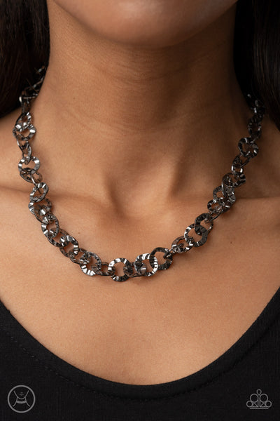 Rebel Grit - Black Gunmetal Necklace