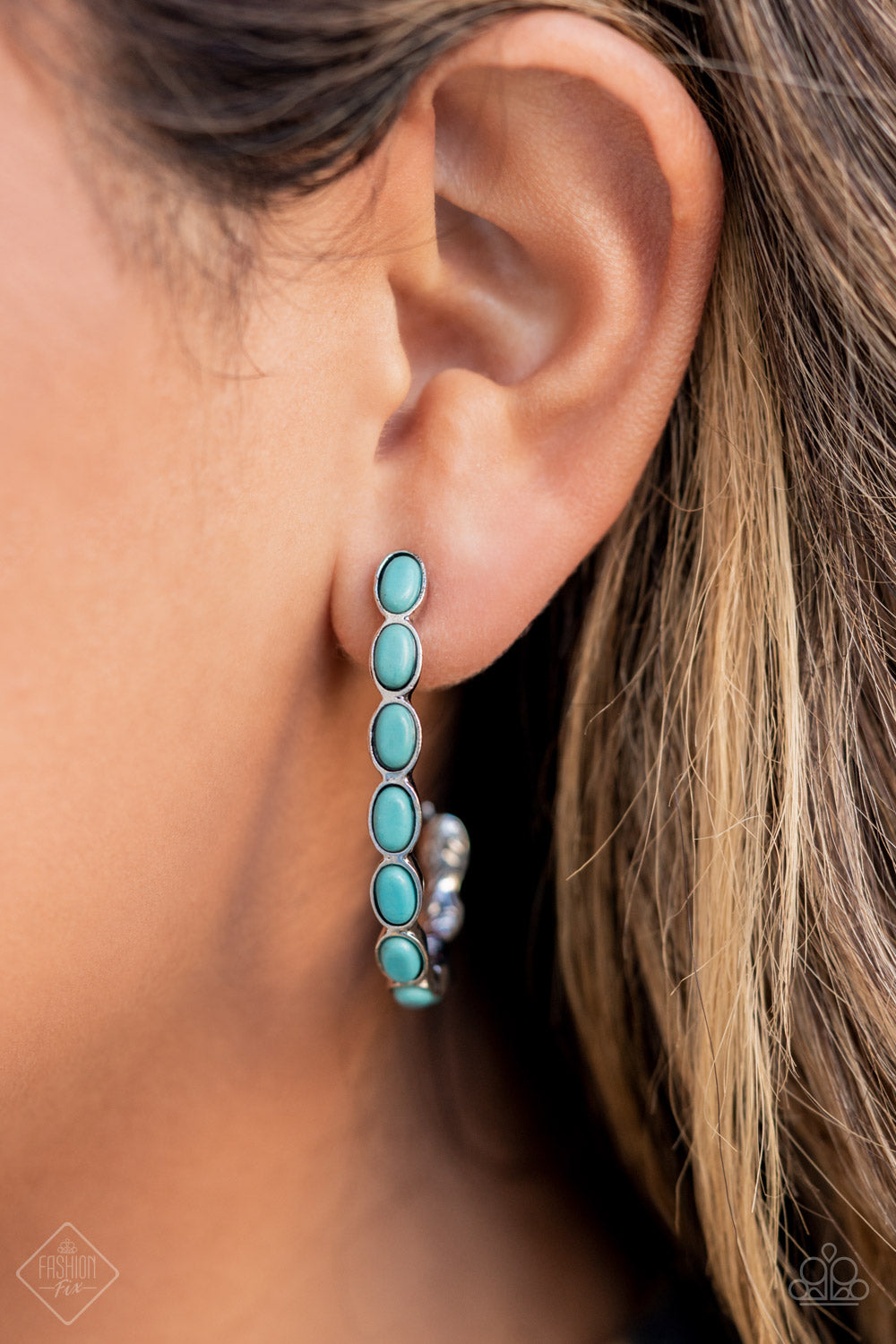 Kick Up a SANDSTORM - Blue Earrings Fashion Fix 12/2021