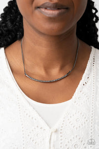 Collar Poppin Sparkle - Black Gunmetal Necklace