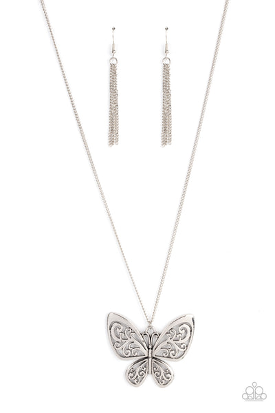 Butterfly Boutique - Silver Necklace Butterfly