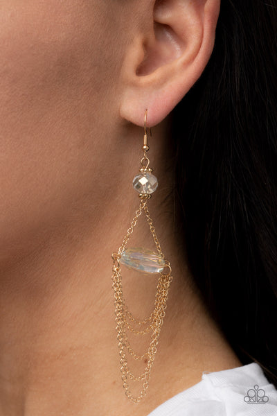 Ethereally Extravagant - Gold Earrings