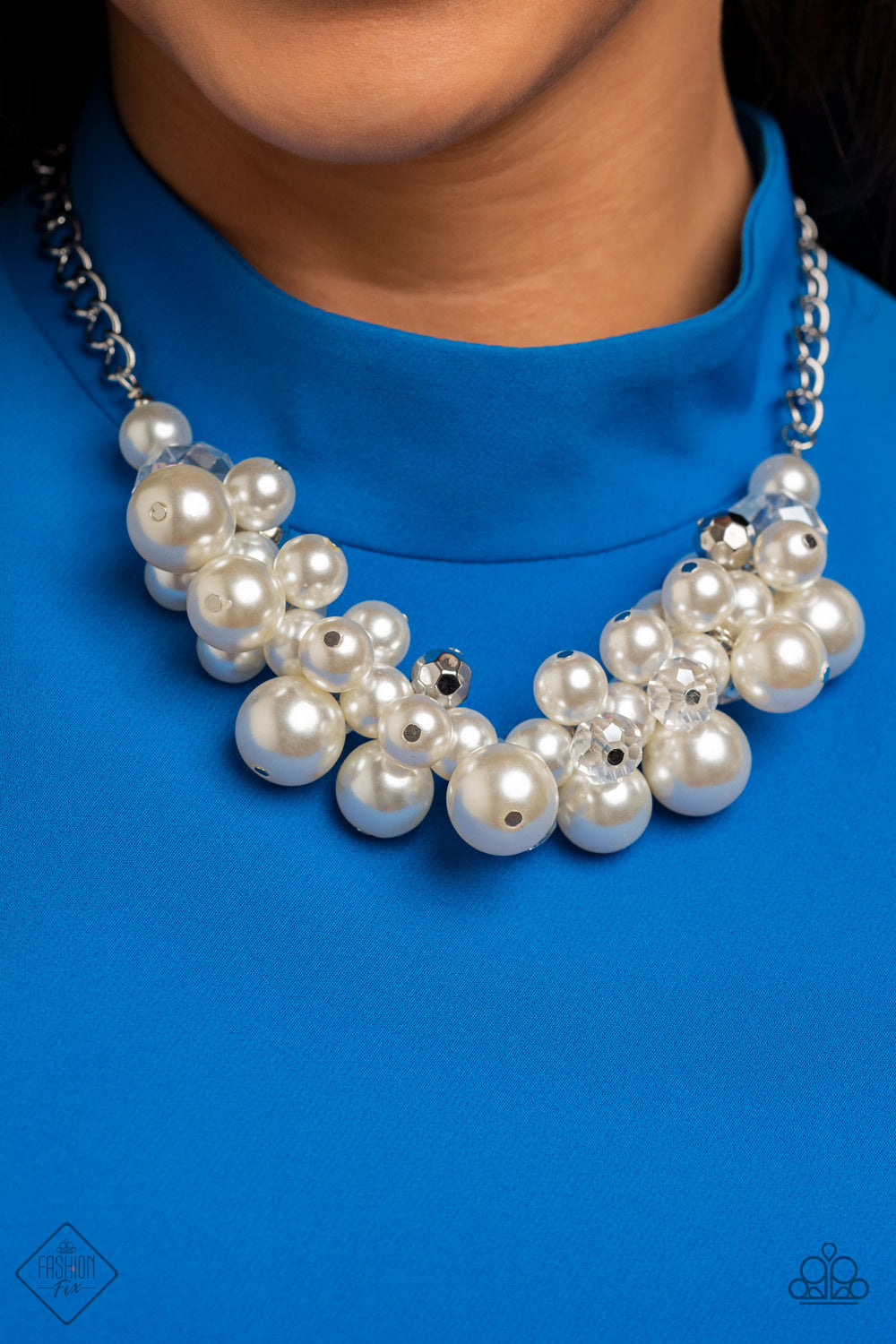 Romantically Reminiscent - White Necklace Pearl Fashion Fix January 2022