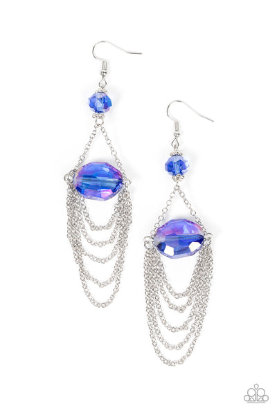 Ethereally Extravagant - Blue earrings
