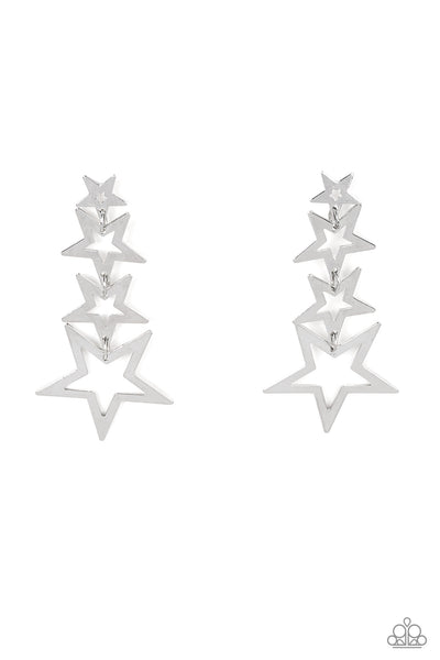 Superstar Crescendo - Silver Earrings Stars