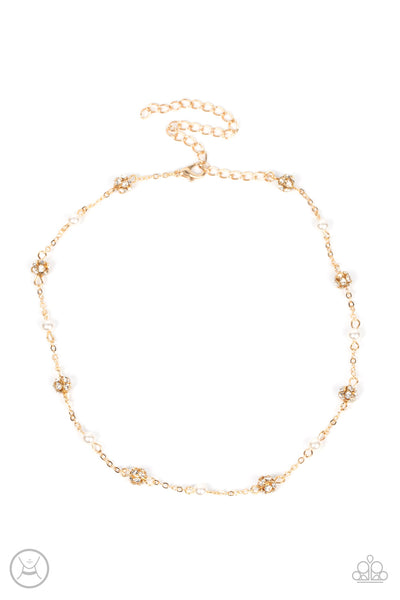 Rumored Romance - Gold Necklace Choker