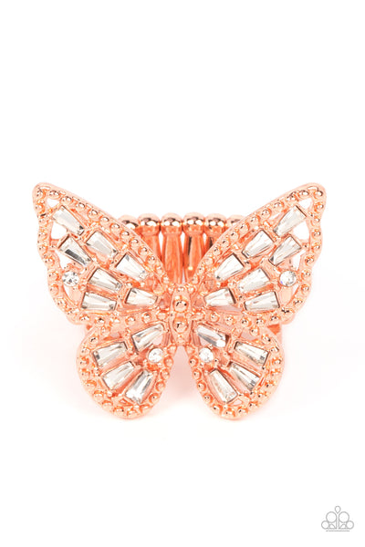 Bright-Eyed Butterfly - Copper Butterfly Ring
