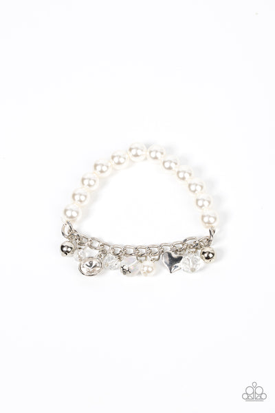 Adorningly Admirable - White Pearl Bracelet