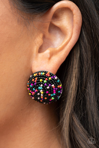 Kaleidoscope Sky - Black earrings