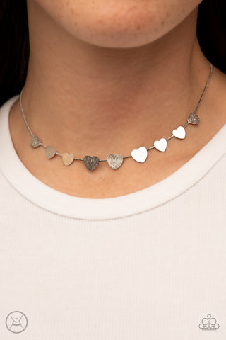 Dainty Desire - Silver Necklace Heart