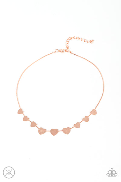 Dainty Desire - Copper Necklace Heart