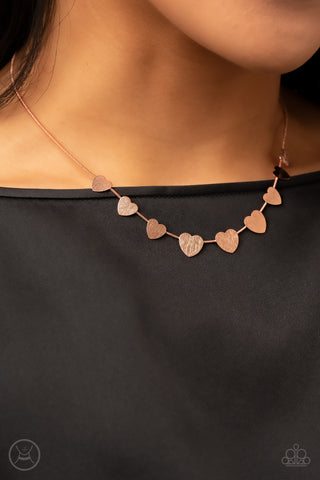 Dainty Desire - Copper Necklace Heart