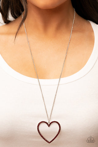 Va-Va-VALENTINE - Red Necklace Heart